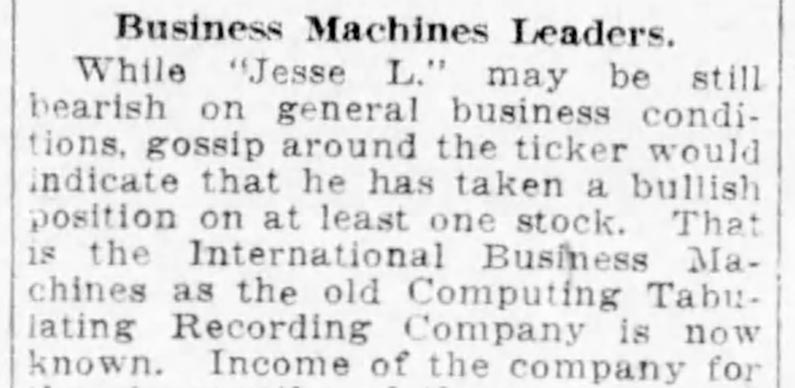 Jesse Livermore might have been most famous for being a bear. But through some research, I found out that there was one stock he loved to own.