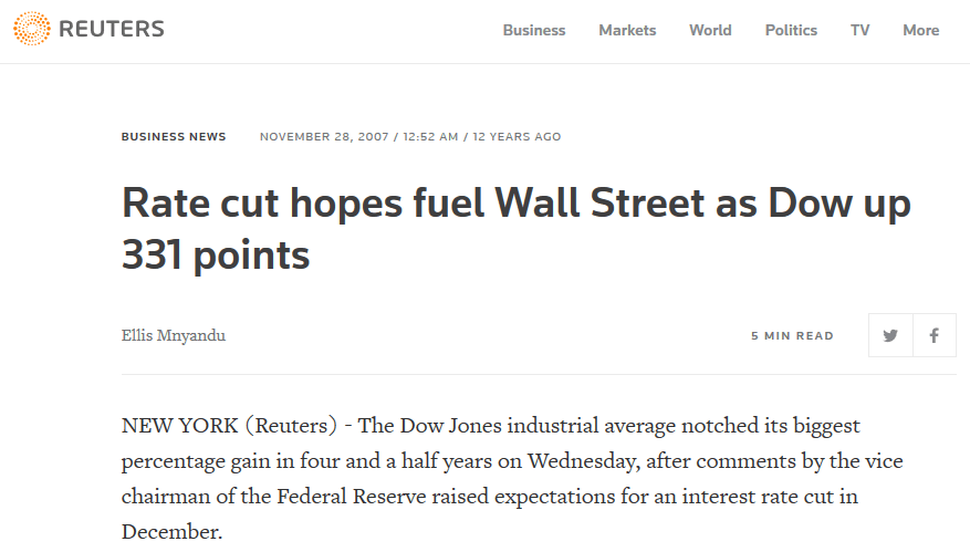 Stocks gained 5% in five trading days after the Federal Reserve suggested it may be willing to cut rates soon. Everyone loves cheaper money. But don’t let everyone fool you.