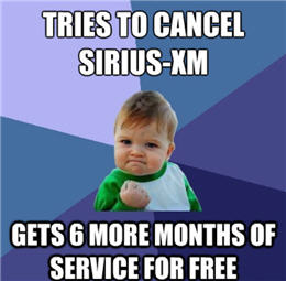 Sirius XM Cancel Meme