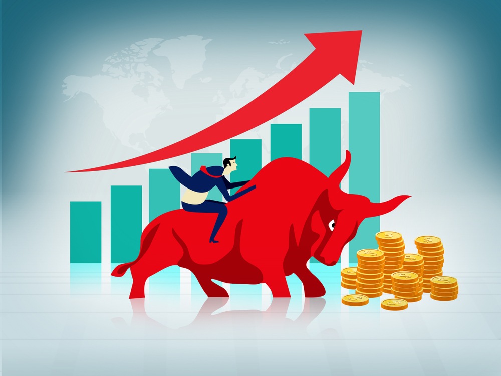 The odds favor higher prices in the stock market by the end of the year. Research shows this is the most bullish scenario for the stock market.