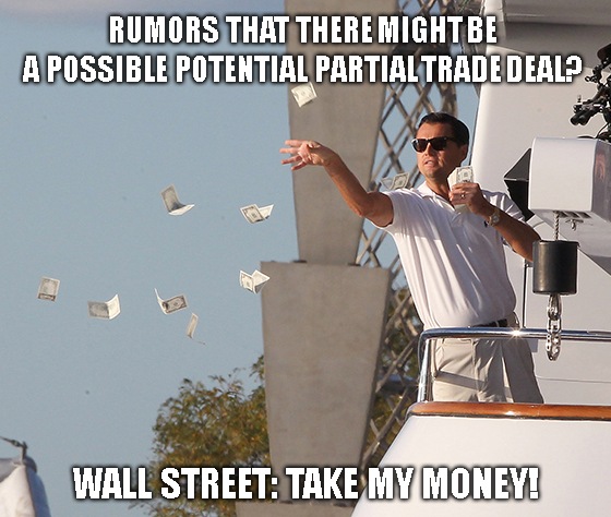 If hope for a partial China trade deal is why markets are rallying, I have sorely overestimated Wall Street’s intelligence.