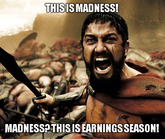 So far, 34 of the 500 companies in the S&P 500 (I feel there’s a “well, duh” joke in here somewhere) have released their quarterly reports. Of those 34, 29 topped analyst expectations, according to The Earnings Scout.