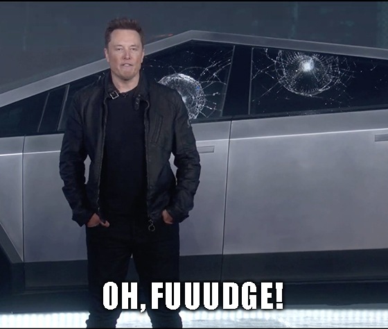 The Tesla (TSLA) Cybertruck looks like someone grafted a truck bed onto the back of a DeLorean.