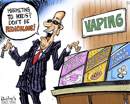 The funny thing about those Juul ads aimed at teens? They look a lot like alcohol ads aimed at teens.