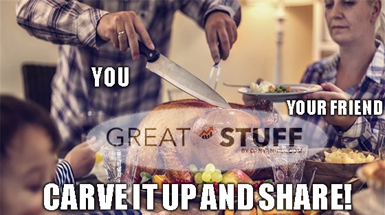 Great Stuff: Tis the Season for Sharing!