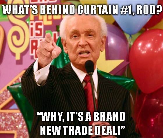 What’s that behind curtain No. 1? Why, it’s a brand-new trade deal! Find out why Wall Street is rallying on this controversial new deal.