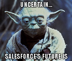 Salesforce (CRM) put 2021 revenue projections below the consensus estimate. How far below? About $500 million.