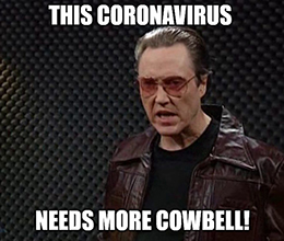 Today, we leave virus fear behind. We say to the doom-and-gloom financial media: “Get behind me, Satan!”