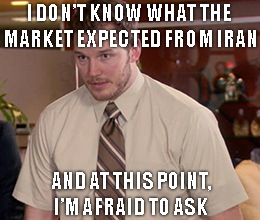 “Less than feared.” It reminds me of “less than expected,” as if the Iranian missile strikes on U.S. military bases in Iraq are in some way similar to corporate earnings reports.