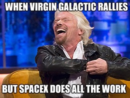 Teased and tantalized by a steady stream of SpaceX headlines, investors are frothing at the mouth for space-related opportunities. And literally any space-related opportunity will do … even Virgin Galactic (SPCE)
