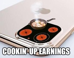 Tim Apple's cooking up something good for tonight's earnings report.