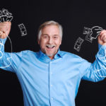man holding money