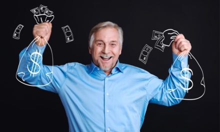 man holding money