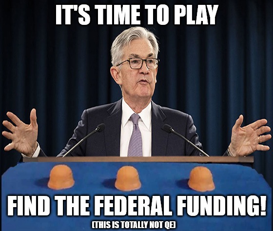 Jerome Powell doesn’t believe in directly funding the U.S. government, which is interesting when you consider that’s exactly what he’s doing.