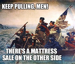 We all know about Washington’s preference for cherry trees, but did you know that he loaded up cut logs in the back of his F-150?