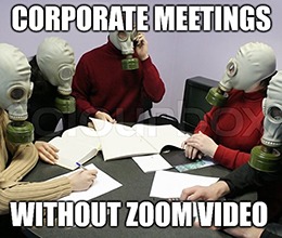Zoom Video (ZM) is among the few gaining ground amid today’s virus sell-off because it allows all those corporate meetings to still take place remotely — lucky you.