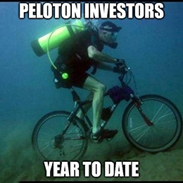 I want to ride it where I like … not in my living room. That’s the message that Wall Street is sending Peloton Interactive Inc. (Nasdaq: PTON) this week.