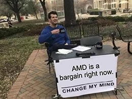 Kumar upgraded Advanced Micro Devices Inc. (Nasdaq: AMD) from neutral to overweight, citing valuation.