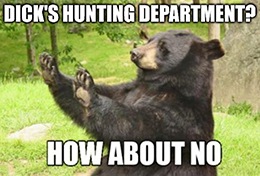 No hunting department, no problem at Dick's Sporting Goods Inc. (DKS).