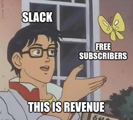 Slack Technologies Inc. (NYSE: WORK) appeared to put in a solid fourth quarter, but free subs do not equal revenue.