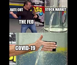 Nothing says “market confidence” like two interest rate cuts in less than a month. Great Stuff has you covered — with stock market confidence to spare.
