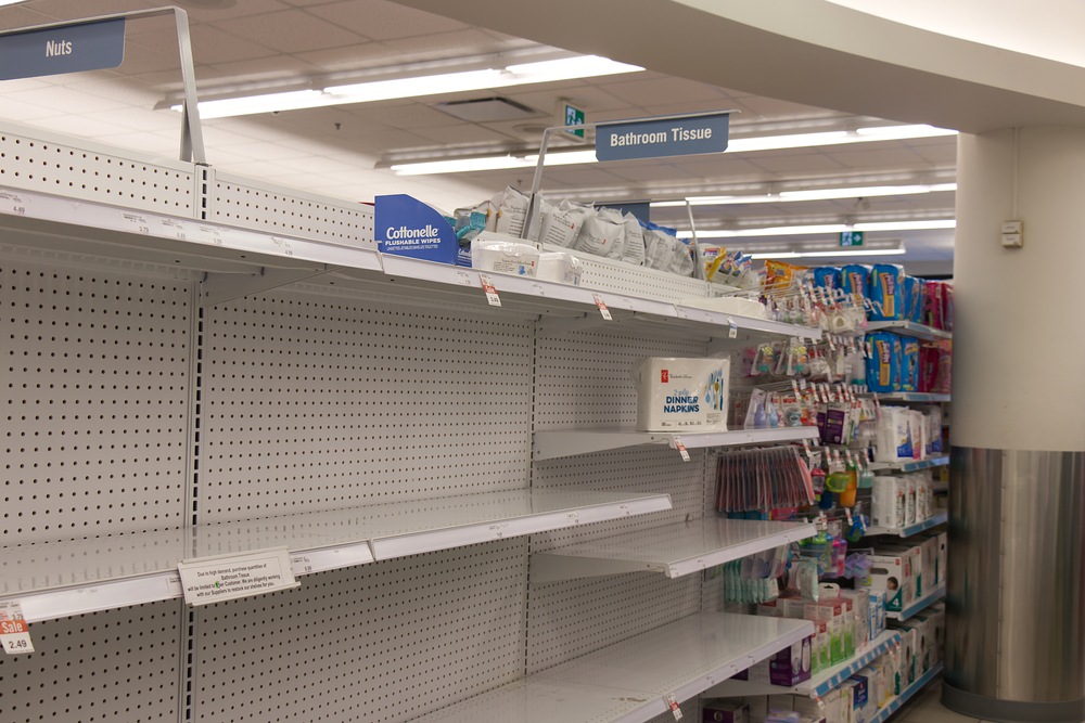 toilet paper shortage