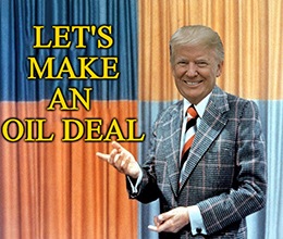 Behind door No. 3, we have President Trump tweeting the possibility of a truce between Saudi Arabia and Russia.