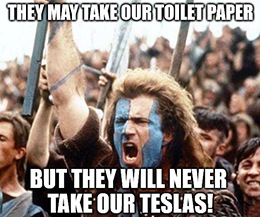 Tesla Inc. (Nasdaq: TSLA) CEO Elon Musk roffered up his best Rage Against the Machine impression yesterday, crying out “Freedom!”