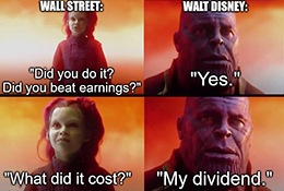 Reading The Walt Disney Co.’s (NYSE: DIS) quarterly report today was like being stuck on the “It’s a Small World” ride at Disney World.
