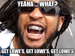 To the window, to the wall, Lowe’s beat analyst expectations by a mile.
