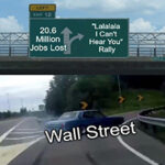 Wall Street shrugs as the U.S. economy goes from the lowest unemployment rate in 50 years to the worst in 50 years … in less than two months.
