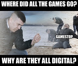 GameStop Corp.’s (NYSE: GME) continued existence is a conundrum. Who buys physical copies of games anymore?