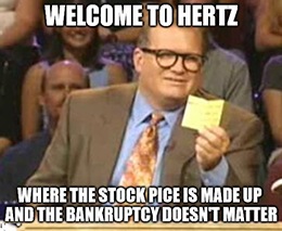 From the “what the H, E, double hockey sticks is going on?” corner of the market: Bankrupt Hertz Global Holdings Inc. (NYSE: HTZ) wants to sell $1 billion in stock.
