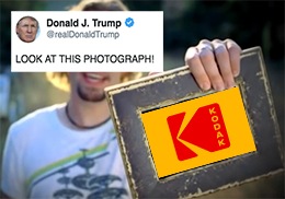 Using the Defense Production Act, Trump authorized a $765 million loan to Kodak.