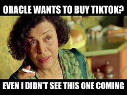 Oracle Corp. (NYSE: ORCL) is reportedly interested in buying TikTok. 