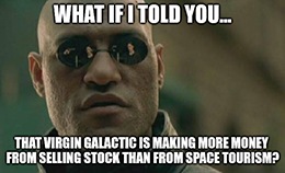 After its recent quarterly report, Virgin Galactic Holdings Inc. (Nasdaq: SPCE) still has no revenue.