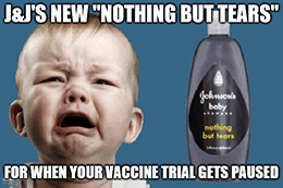 J&J announced that it paused its phase 3 vaccine trial due to an unexplained illness in one of the study’s participants.