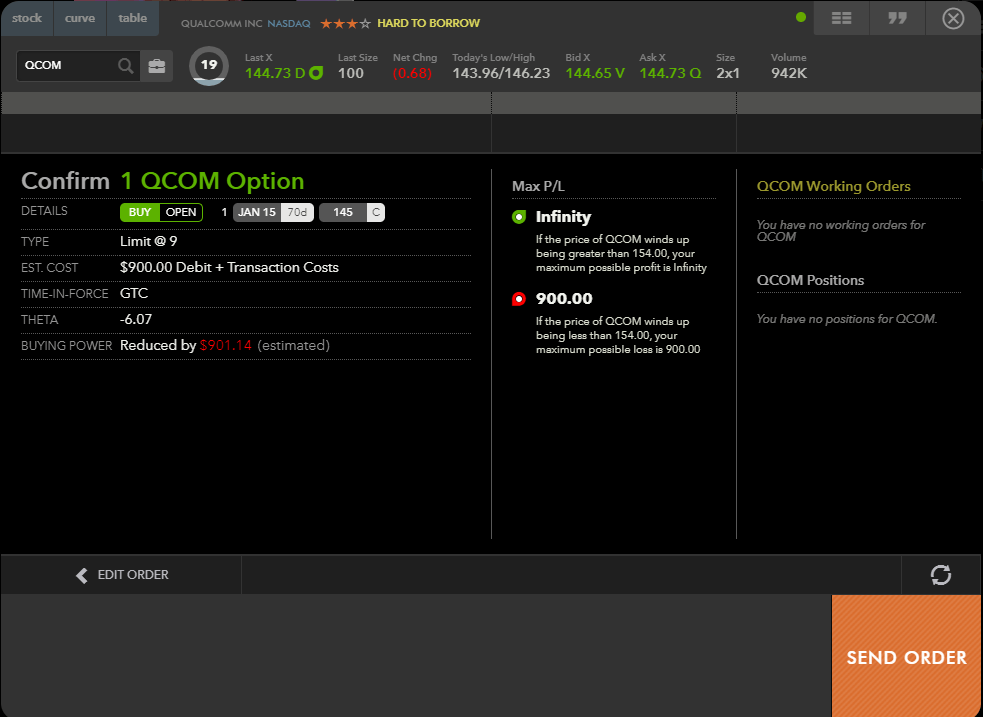 Image showing how a confirm-order page might look on a broker's platform.