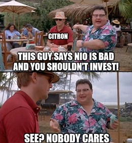 Citron is dead wrong if it thinks that Nio doesn’t have the leverage to cut prices as well.