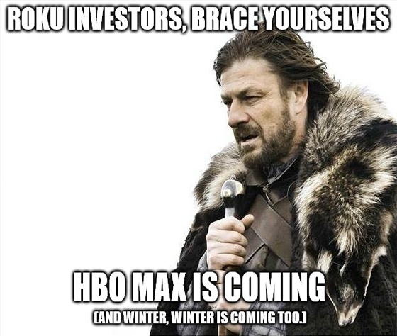You want the perfect gift this holiday season? How about Roku! Stock or streaming device, it doesn’t matter. Get ready to rally!