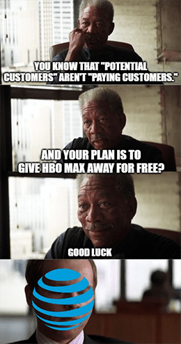 AT&T has trouble even giving away HBO Max.
