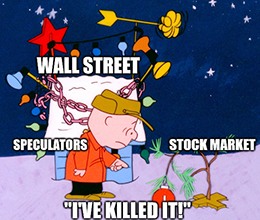 I’m no grinch, but when stocks are valued at 184% of GDP, someone has to tell it to you like it is — even if it means I get coal this year.