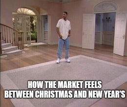 It’s that time again! No, you didn’t miss another holiday … you haven’t missed much out there. Welcome, Great Ones, to the Christmas lull.