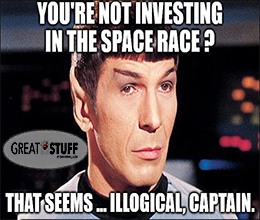Captain’s log: Star date 2021, if you think “space investing” is just Virgin Galactic, it’s time to walk among the real investing stars.