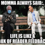 Bernie inauguration reader feedback meme