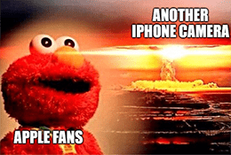 Apple Elmo camera nuke meme