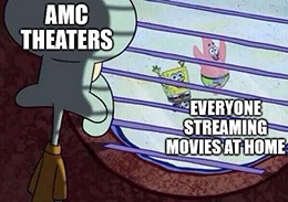 AMC Squidward share offering meme
