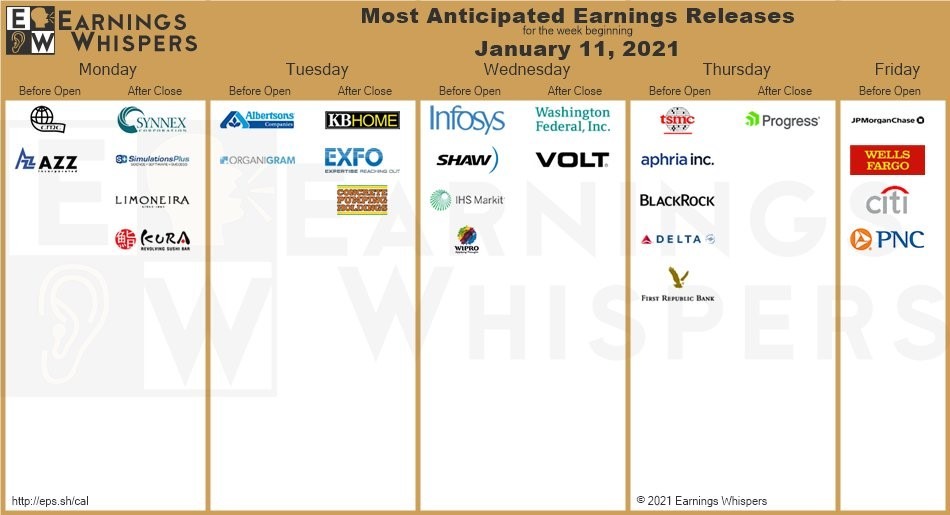 Anticipated Stock Earnings 2021