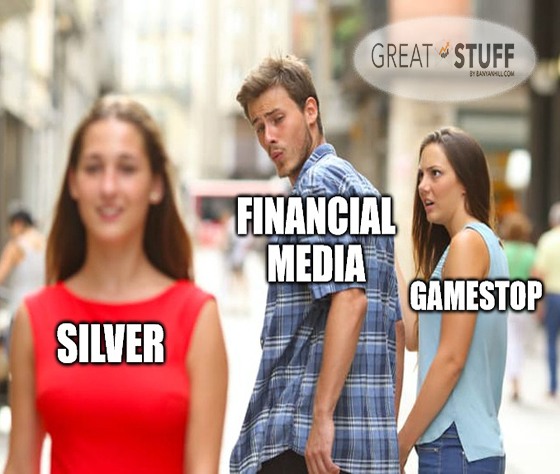 Great Stuff Silver & GameStop meme