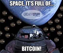 Space it's full of bitcoin Tesla meme small